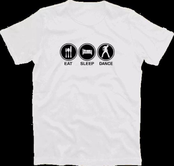 eat sleep dance bailar disco fiesta danza bailarÃn einzeltanz camiseta s-xxxl, White;black
eat sleep dance bailar disco fiesta danza bailarÃn einzeltanz camiseta s-xxxl, White;black