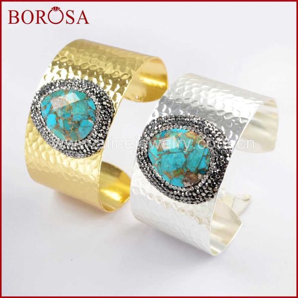 borosa 1 piece fashion rhinestone pave gold/silver color copper turquoises bangle druzy bracelet jewelry jab933 q0717, Black
borosa 1 piece fashion rhinestone pave gold/silver color copper turquoises bangle druzy bracelet jewelry jab933 q0717, Black
