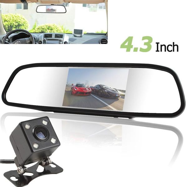 car video univeral 4.3 inch tft lcd auto rear view mirror monitor parking + rearview reverse camera night vision 170 wide angle
car video univeral 4.3 inch tft lcd auto rear view mirror monitor parking + rearview reverse camera night vision 170 wide angle