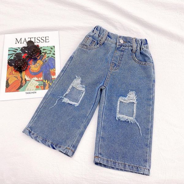 jeans baby girl ripped spring autumn children fashion all-match straight-leg denim trousers 3-7 years kids girls casual clothes, Blue
jeans baby girl ripped spring autumn children fashion all-match straight-leg denim trousers 3-7 years kids girls casual clothes, Blue