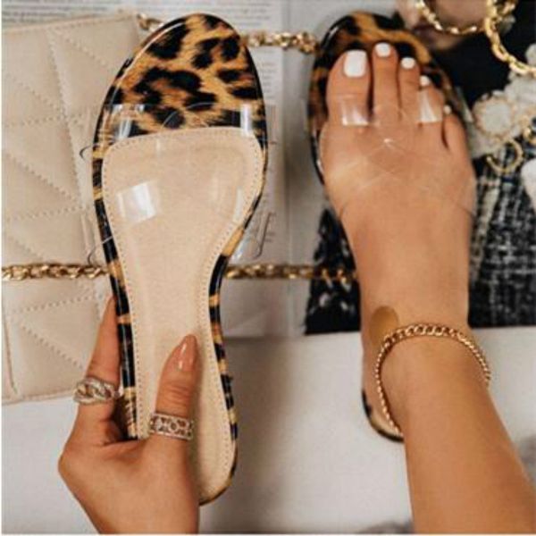 2021 new transparent fashion flat women slippers summer leopard print ladies slides open toe comfort female casual shoes, Black
2021 new transparent fashion flat women slippers summer leopard print ladies slides open toe comfort female casual shoes, Black