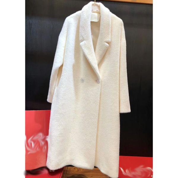 women's wool & blends 2021 elegant white faux golden mink cashmere clothing female autumn loose outwears good quality, Black
women's wool & blends 2021 elegant white faux golden mink cashmere clothing female autumn loose outwears good quality, Black