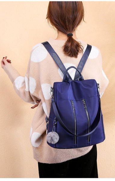 backpack fashion leisure oxford waterproof sports anti-theft women's bag small
