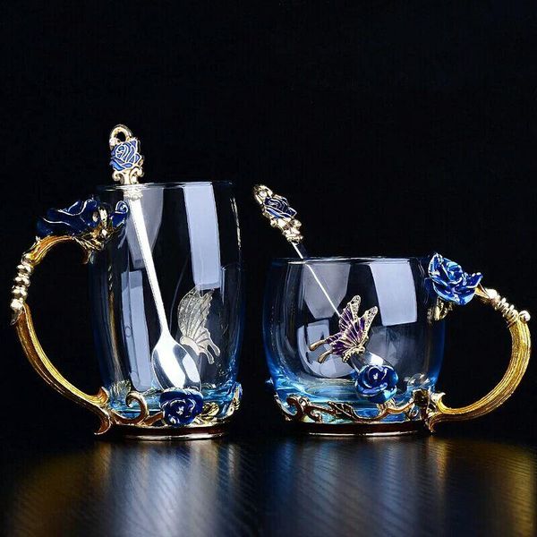 hand-made enamel crystal cup coffee mug flower tea high-grade glass drinkware gift couple for lover wedding mugs
hand-made enamel crystal cup coffee mug flower tea high-grade glass drinkware gift couple for lover wedding mugs