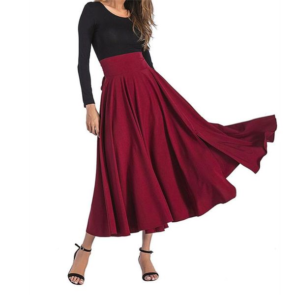 skirts retro stlye women high waist pleated a line long skirt front split bowknot belted maxi s- pocket, Black
skirts retro stlye women high waist pleated a line long skirt front split bowknot belted maxi s- pocket, Black