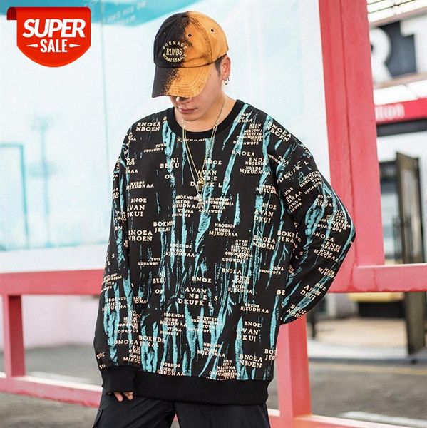 american street fashion print sweatshirt high oversize color contrast letter pullover sweater men #vf1g, Black
american street fashion print sweatshirt high oversize color contrast letter pullover sweater men #vf1g, Black