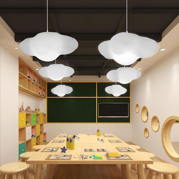 pendant lamps creative white plastic floating cloud chandelier for children's room decoration led remote control dimming hanging lamp
pendant lamps creative white plastic floating cloud chandelier for children's room decoration led remote control dimming hanging lamp