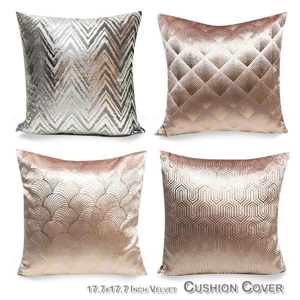 pillow case luxury bronzing cushion cover 45*45cm covers velvet pillowcase home decorative sofa throw housse de coussin
pillow case luxury bronzing cushion cover 45*45cm covers velvet pillowcase home decorative sofa throw housse de coussin
