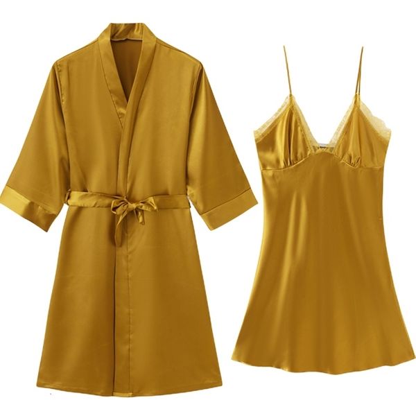 women's sleepwear bride bridesmaid wedding robe lace kimono gown satin nightwear women bathrobe 2pcs nighty&robe set with bel, Black;red
women's sleepwear bride bridesmaid wedding robe lace kimono gown satin nightwear women bathrobe 2pcs nighty&robe set with bel, Black;red