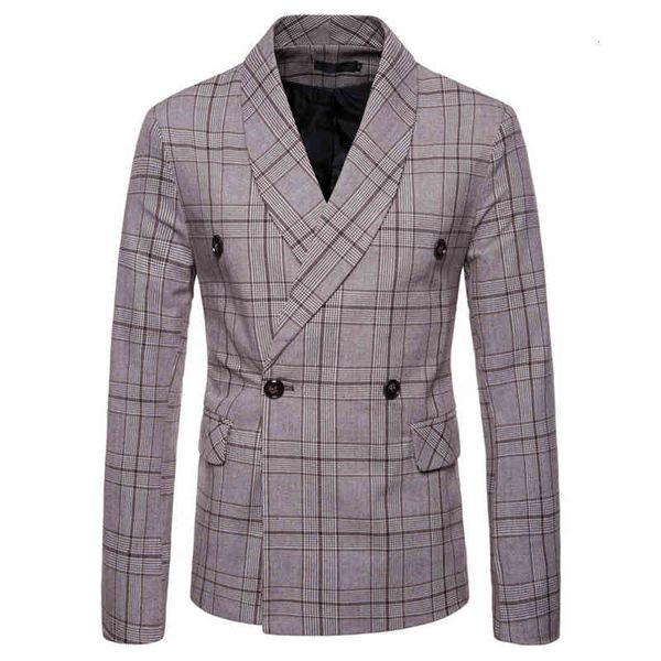 men's suits & blazers mens blazer jacket arrival spring autumn plaid double-breasted suit lkmm, White;black
men's suits & blazers mens blazer jacket arrival spring autumn plaid double-breasted suit lkmm, White;black