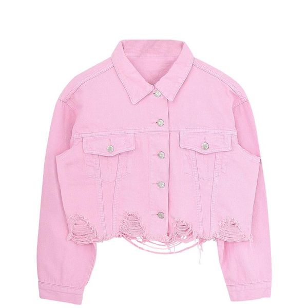women's jackets autumn women jeans full sleeve crop pink color loose casual style fashion trend female outwear femme coats c3063, Black;brown
women's jackets autumn women jeans full sleeve crop pink color loose casual style fashion trend female outwear femme coats c3063, Black;brown