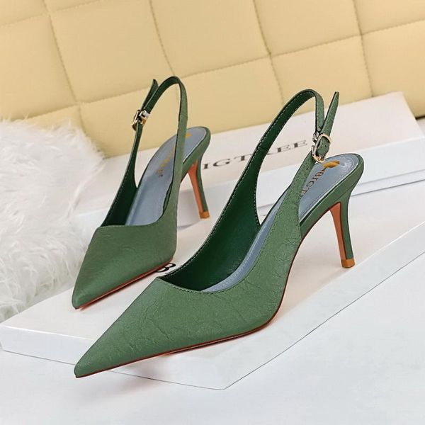 dress shoes bigtree fashion high heels party woman pumps women green black stiletto sandals 2021 retro
dress shoes bigtree fashion high heels party woman pumps women green black stiletto sandals 2021 retro