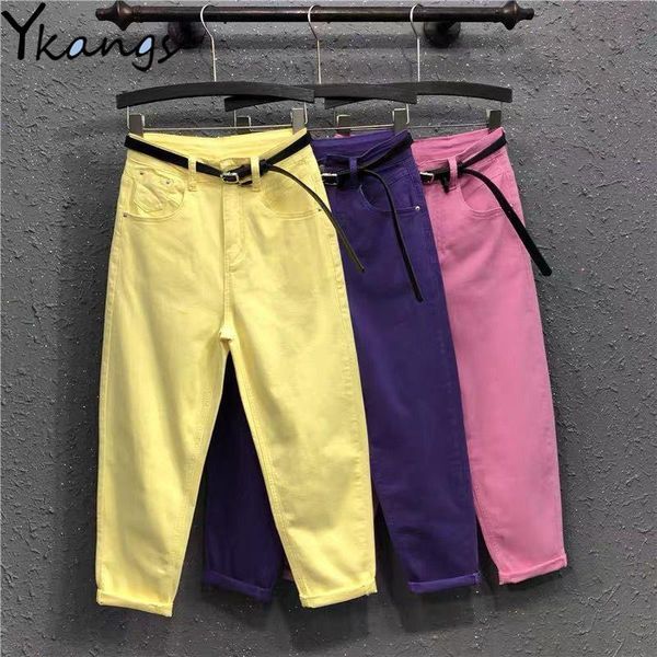 women's jeans plus size 3xl candy color harem for women loose denim pants with belt female purple 2021 fashion casual pencil, Blue
women's jeans plus size 3xl candy color harem for women loose denim pants with belt female purple 2021 fashion casual pencil, Blue