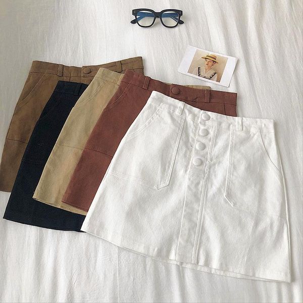 skirts high waist woman casual loose pocket a-line mini ladies white harajuk short student fashion all-match, Black
skirts high waist woman casual loose pocket a-line mini ladies white harajuk short student fashion all-match, Black