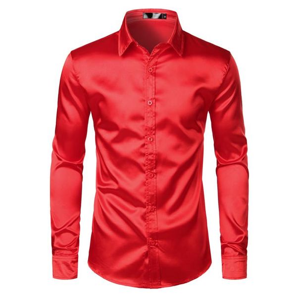 men's casual shirts black satin luxury dress silk smooth men tuxedo shirt slim fit wedding party prom, White;black
men's casual shirts black satin luxury dress silk smooth men tuxedo shirt slim fit wedding party prom, White;black