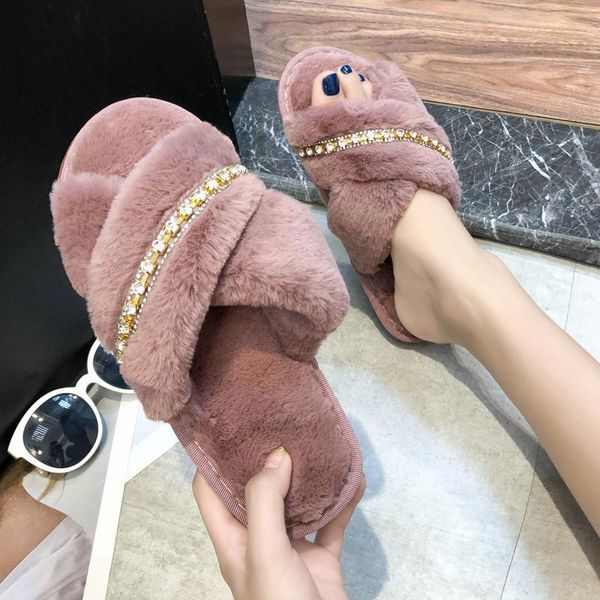 diamond cross wool slippers women's leisure indoor floor cotton peep toe plush fall / winter 2021, Black
diamond cross wool slippers women's leisure indoor floor cotton peep toe plush fall / winter 2021, Black