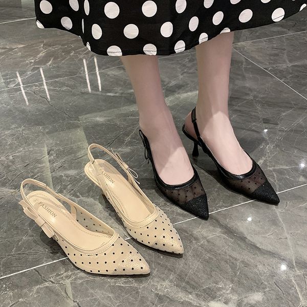 summer women pumps translucent mesh breathable pointed upper spot pattern elegant stiletto black slippers ladies shoes mmm
summer women pumps translucent mesh breathable pointed upper spot pattern elegant stiletto black slippers ladies shoes mmm