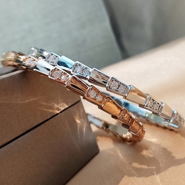 baojia bone bracelet 925 sterling silver plated rose gold snake shaped inlaid fashion room diamond bracelet seiko, Golden;silver
baojia bone bracelet 925 sterling silver plated rose gold snake shaped inlaid fashion room diamond bracelet seiko, Golden;silver