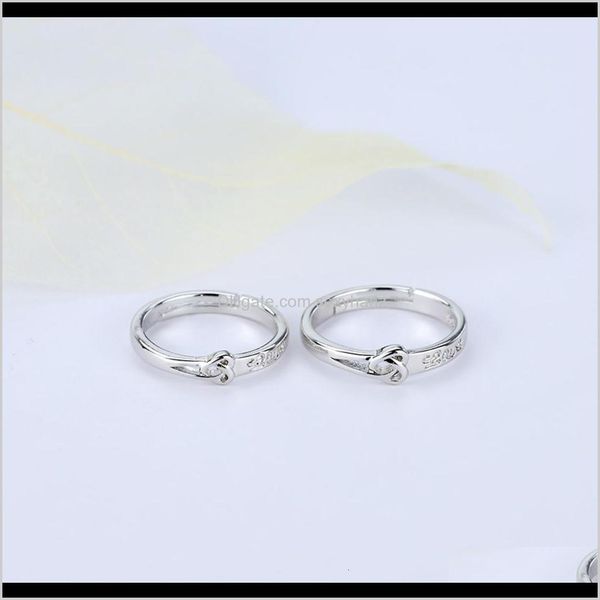 cluster rings drop delivery 2021 qiaolanxuan sier temperament womens mens eternal marriage couple ring korean gift jewelry iy2gi, Golden;silver
cluster rings drop delivery 2021 qiaolanxuan sier temperament womens mens eternal marriage couple ring korean gift jewelry iy2gi, Golden;silver