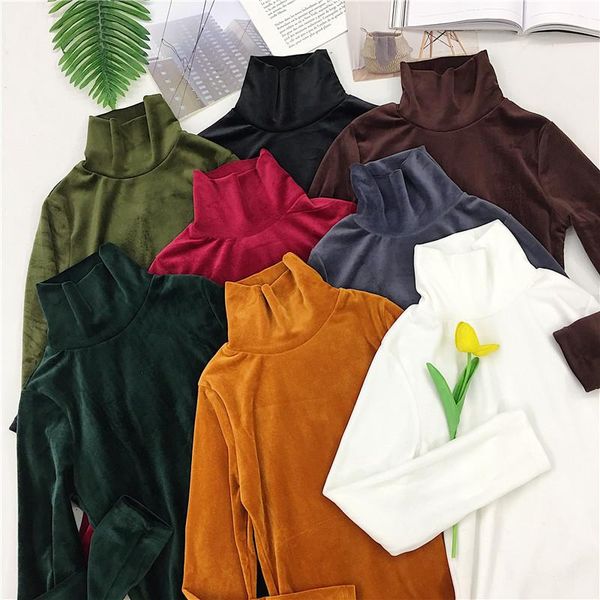 women's t-shirt spring women turtleneck t shirt tees warm thick velvet t-shirts female bottoming long sleeve, White
women's t-shirt spring women turtleneck t shirt tees warm thick velvet t-shirts female bottoming long sleeve, White