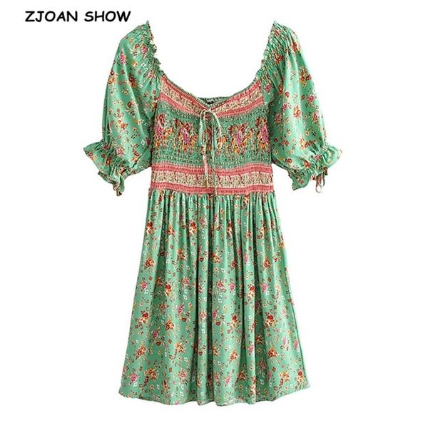 bohemian wood ears slash collar floral print elastic ruched mini dress boho holiday woman puff sleeve short dresses 210429, Black;gray
bohemian wood ears slash collar floral print elastic ruched mini dress boho holiday woman puff sleeve short dresses 210429, Black;gray