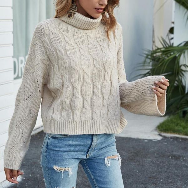 women's sweaters fashion autumn winter coats women casual sweet o-neck turtleneck solid color flare sleeve pullover sweater #js5, White;black
women's sweaters fashion autumn winter coats women casual sweet o-neck turtleneck solid color flare sleeve pullover sweater #js5, White;black