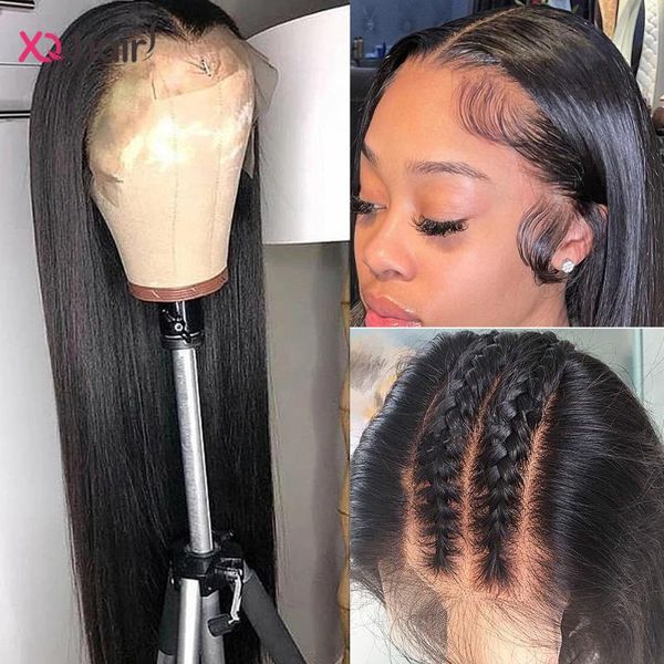 lace wigs xq front wig brazilian straight human hair frontal 32inch 100% long for black women pre plucked, Black;brown
lace wigs xq front wig brazilian straight human hair frontal 32inch 100% long for black women pre plucked, Black;brown