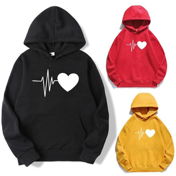 women's hoodies & sweatshirts women hoodie heartbeat printed fleece long sleeve loose sweatshirt with hat girls pullovers winter, Black
women's hoodies & sweatshirts women hoodie heartbeat printed fleece long sleeve loose sweatshirt with hat girls pullovers winter, Black