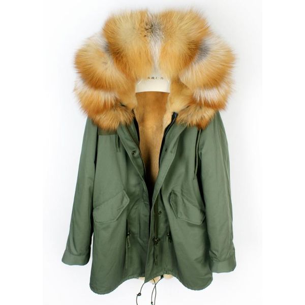 women's fur & faux 2021 women fashion parkas liner hooded long coat outwear army green large raccoon real collar warm winter jacket, Black
women's fur & faux 2021 women fashion parkas liner hooded long coat outwear army green large raccoon real collar warm winter jacket, Black