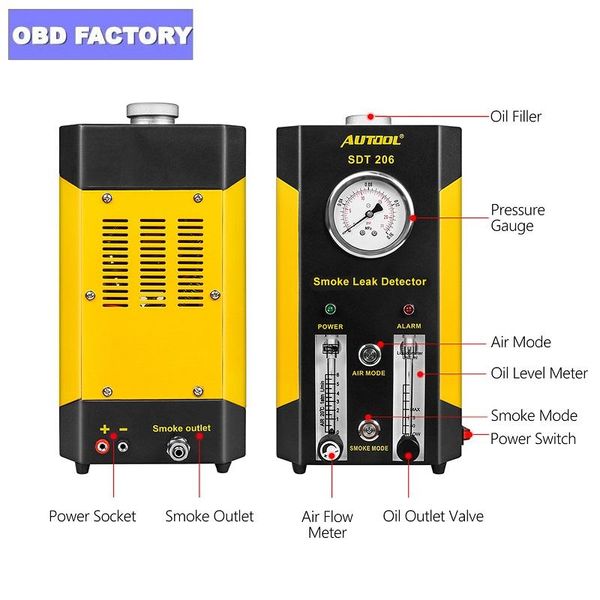 diagnostic tools 2021 upgraded sdt206 aotomotive smoke machine with air pressure leak detector car trucks evap detect pipe leakage analyzer
diagnostic tools 2021 upgraded sdt206 aotomotive smoke machine with air pressure leak detector car trucks evap detect pipe leakage analyzer