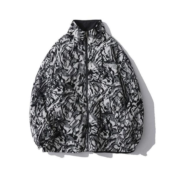 men's jackets european&american vintage leopard plush stand coat men double-sided varsity jacket fashion street loose casual baseball u, Black;brown
men's jackets european&american vintage leopard plush stand coat men double-sided varsity jacket fashion street loose casual baseball u, Black;brown