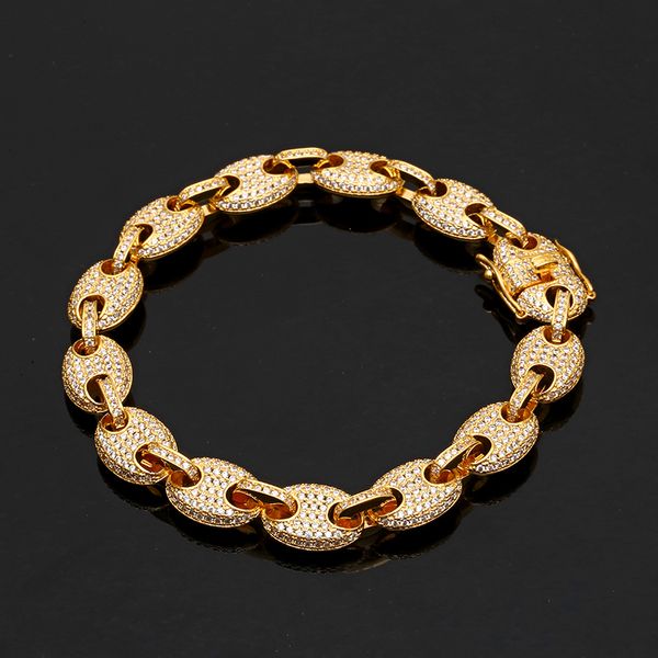 usenset mens hip hop gold coffee beans bracelets simulated diamond bracelets jewelry fashion iced out miami pig nose chain bangle 9mm, Black
usenset mens hip hop gold coffee beans bracelets simulated diamond bracelets jewelry fashion iced out miami pig nose chain bangle 9mm, Black