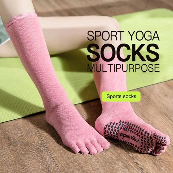 non-slip five fingers yoga socks long tube dance fitness cotton sports stockings pilates ballet man woman, Black
non-slip five fingers yoga socks long tube dance fitness cotton sports stockings pilates ballet man woman, Black