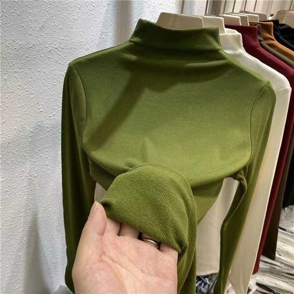 women's sweaters temperament: women's cotton + brushed and plush half high collar bottoming shirt women's solid color bottomi, White;black
women's sweaters temperament: women's cotton + brushed and plush half high collar bottoming shirt women's solid color bottomi, White;black
