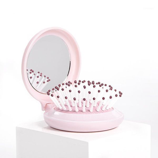 portable round mirror hair comb folding massage brush pink mini airbag travel hairbrush makeup styling brushes1, Silver
portable round mirror hair comb folding massage brush pink mini airbag travel hairbrush makeup styling brushes1, Silver