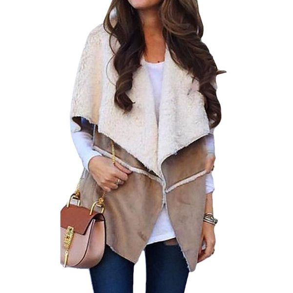 women's jackets vicabo lapel collar fleece female fashion sleeveless coat solid color autumn winter cardigan streetwear outerwear, Black;brown
women's jackets vicabo lapel collar fleece female fashion sleeveless coat solid color autumn winter cardigan streetwear outerwear, Black;brown