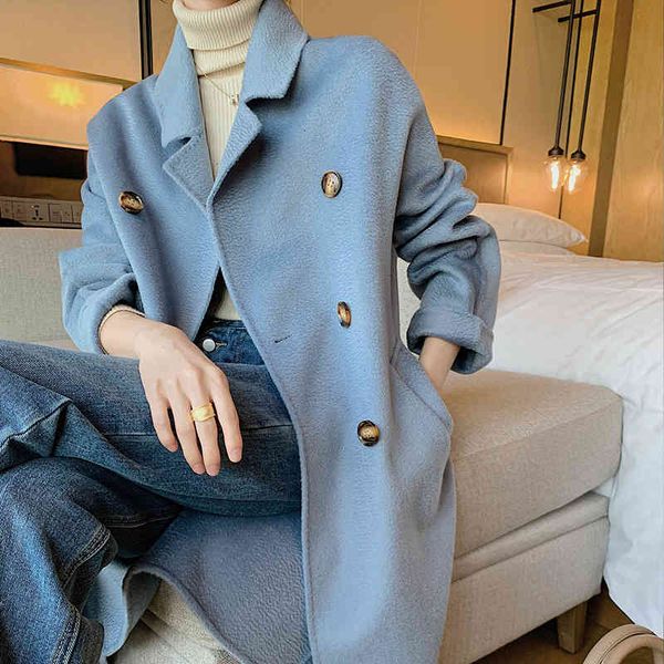 women's wool & blends 100% merino thick women the fashion autumn winter overcoat ladies warm jacket coats cardigan long sleeve 4x59, Black
women's wool & blends 100% merino thick women the fashion autumn winter overcoat ladies warm jacket coats cardigan long sleeve 4x59, Black