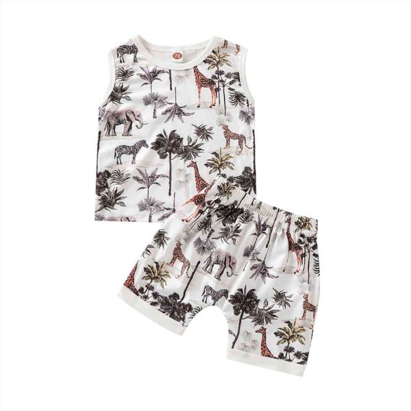 little boys t shirt and shorts set cartoon tropical animal short sleeve sleeveless pants 3m 4t, White
little boys t shirt and shorts set cartoon tropical animal short sleeve sleeveless pants 3m 4t, White