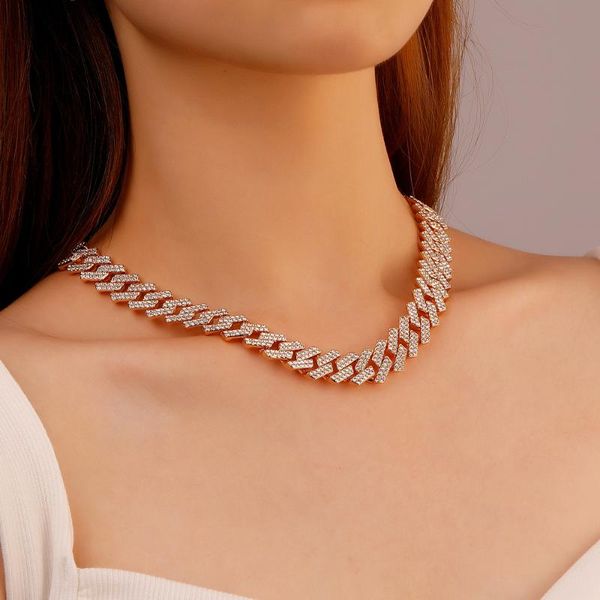 chokers punk inlaid diamond necklace for men women hip hop cuban link chain vintage gold tone solid metal chunky jewelry, Golden;silver
chokers punk inlaid diamond necklace for men women hip hop cuban link chain vintage gold tone solid metal chunky jewelry, Golden;silver