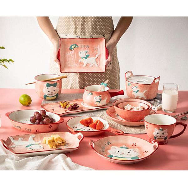 dishes & plates ceramic tableware plate and set japan style home cartoon cute cat children rice soup noodle bowl kitchen breakfast dish
dishes & plates ceramic tableware plate and set japan style home cartoon cute cat children rice soup noodle bowl kitchen breakfast dish