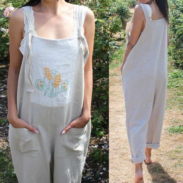 women's jumpsuits & rompers celmia plus size women summer sleeveless loose casual harem pants 2021 patchwork retro printed strap overal, Black;white
women's jumpsuits & rompers celmia plus size women summer sleeveless loose casual harem pants 2021 patchwork retro printed strap overal, Black;white