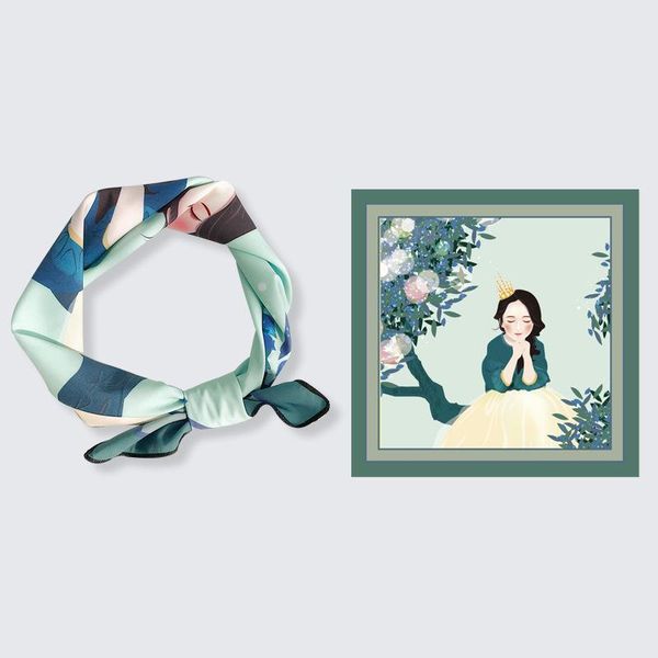 scarves small square scarf silk female chiffon print korean version all-match decoration, Blue;gray
scarves small square scarf silk female chiffon print korean version all-match decoration, Blue;gray