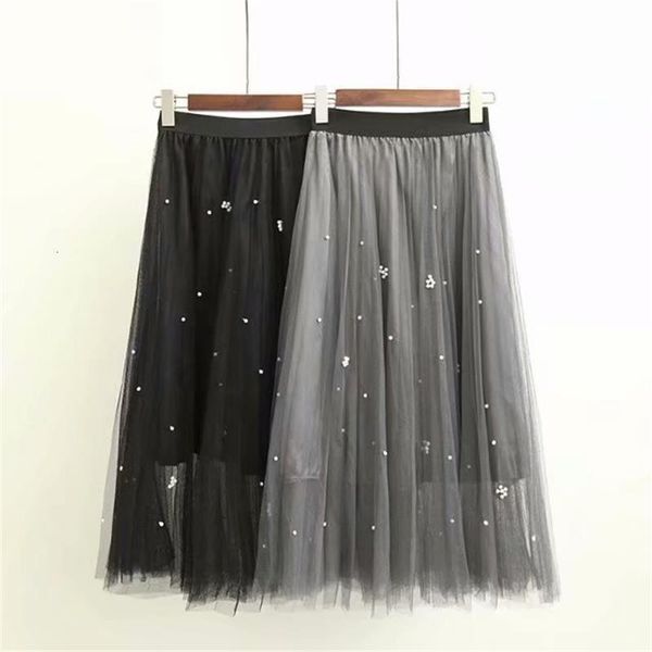 skirts plus size hoge taille black & gray lange rok womens lente zomer herfst nieuwe mode mesh kralen geplooide
skirts plus size hoge taille black & gray lange rok womens lente zomer herfst nieuwe mode mesh kralen geplooide