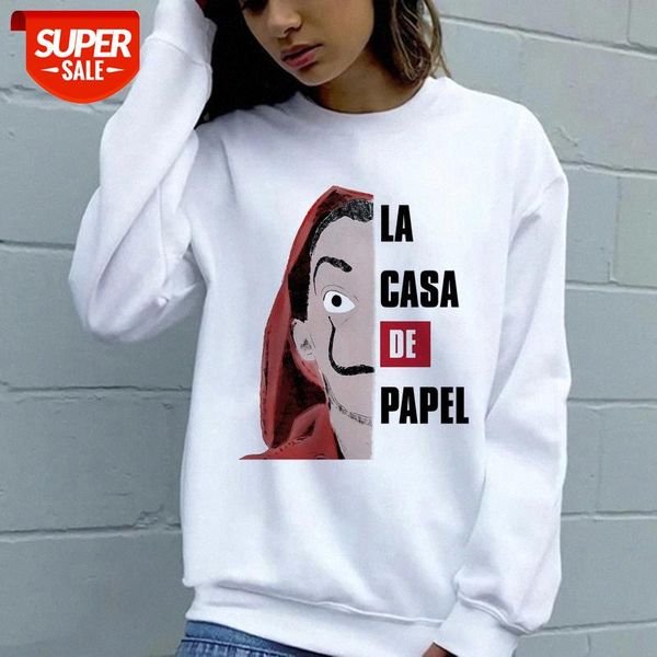 zn066-5 ladies fashion pullover sweater, round neck, paper money house printed long sleeve shirt #gr76, Black
zn066-5 ladies fashion pullover sweater, round neck, paper money house printed long sleeve shirt #gr76, Black