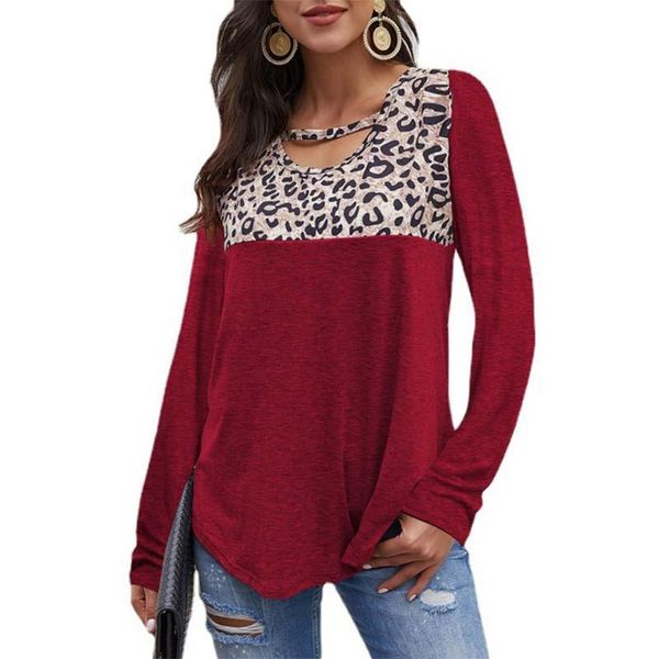 women's t-shirt leopard print o-neck long sleeve women autumn casual loose fashion oversized tshirt womens clothing tee shirt femme, White
women's t-shirt leopard print o-neck long sleeve women autumn casual loose fashion oversized tshirt womens clothing tee shirt femme, White
