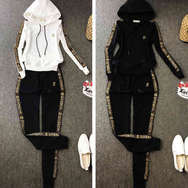 tracksuits fashion sport suit wind autumn leisure sportswear women's high end wear two piece european, Gray
tracksuits fashion sport suit wind autumn leisure sportswear women's high end wear two piece european, Gray