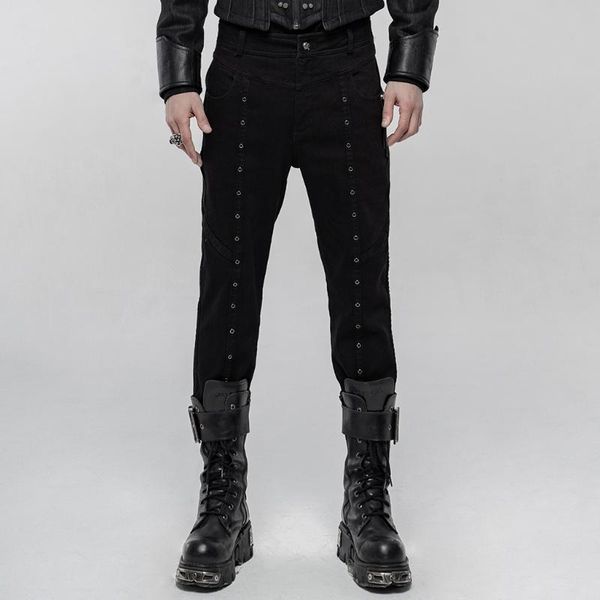 men's thickened punk simple trousers streetwear handsome fitted winter velvet daily long pants, Black
men's thickened punk simple trousers streetwear handsome fitted winter velvet daily long pants, Black