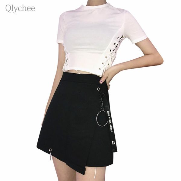 skirts qlychee ring irregular skirt letter print ribbon women mini spring summer office lady style female a line, Black
skirts qlychee ring irregular skirt letter print ribbon women mini spring summer office lady style female a line, Black