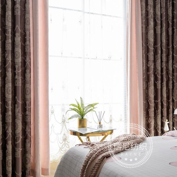 curtain & drapes luxury european-style dirty powder jacquard curtains for living room bedroom high-precision classical splicing tulle
curtain & drapes luxury european-style dirty powder jacquard curtains for living room bedroom high-precision classical splicing tulle