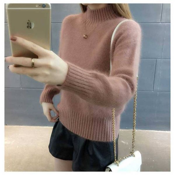 women's blouses & shirts 6tmink like cashmere sweater autumn and winter korean loose pullover half high collar knitted bottomcoat t9ik, White
women's blouses & shirts 6tmink like cashmere sweater autumn and winter korean loose pullover half high collar knitted bottomcoat t9ik, White